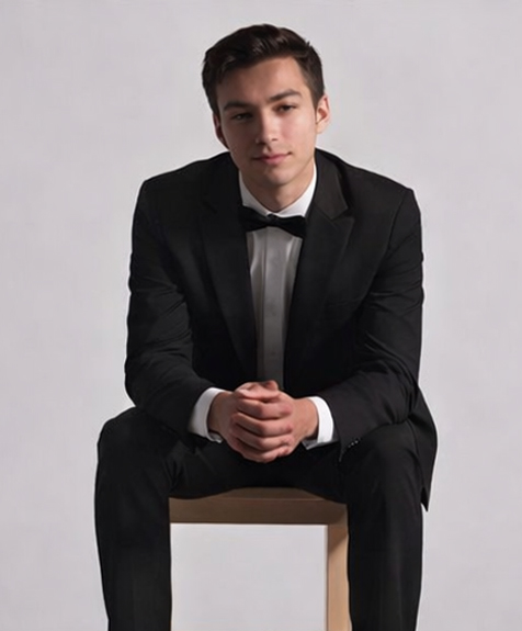 Black Peak Lapel Tuxedo Image
